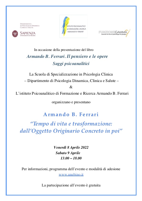 Evento 8 e 9 aprile Locandina